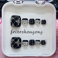 No.613 Black Toenails Patch 10pcs/Set