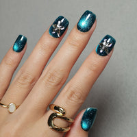 No.PSN55 Blue Cat's Eye Hand & Toe Pair Set-48pcs