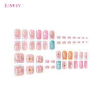 No.PSN151 Sweet Flowers Hand & Toe Pair Set-48pcs