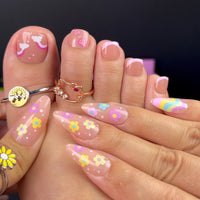 No.PSN62 Multi-colored Clouds Hand & Toe Pair Set-48pcs