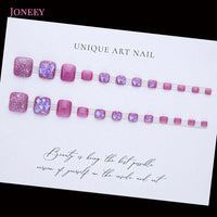 No.3 Purple Press On Toenails Short Acrylic Nail 24pcs/Set