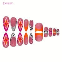No.PSN125 Zebra Print Hand & Toe Pair Set-48pcs