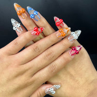 No.FP24 10pcs Bikini Hand Made Fingernails