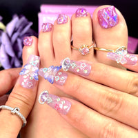 No.PSN120 Purple Hand & Toe Pair Set-48pcs