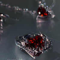 No.JR17 Love Red Ring 1pc/set