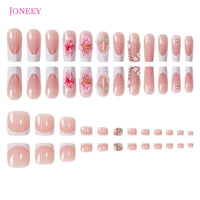 No.PSN148 Sweet Flower Hand & Toe Pair Set-48pcs