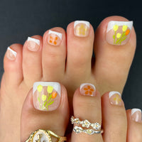 No.DT8 Flower Toenails Patch 24pcs/Set