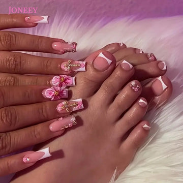 No.PSN148 Sweet Flower Hand & Toe Pair Set-48pcs