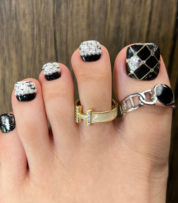 No.620 Black Toenails Patch 10pcs/Set