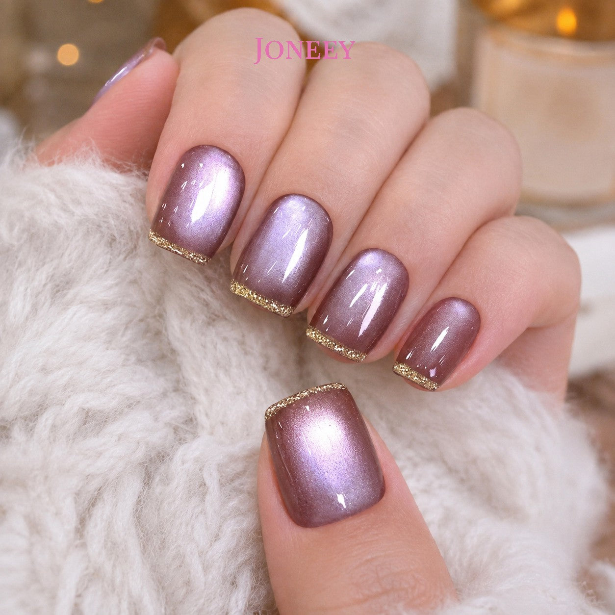No.F734  Fashion Cat's Eye Fingernails Patch 24pcs/Set