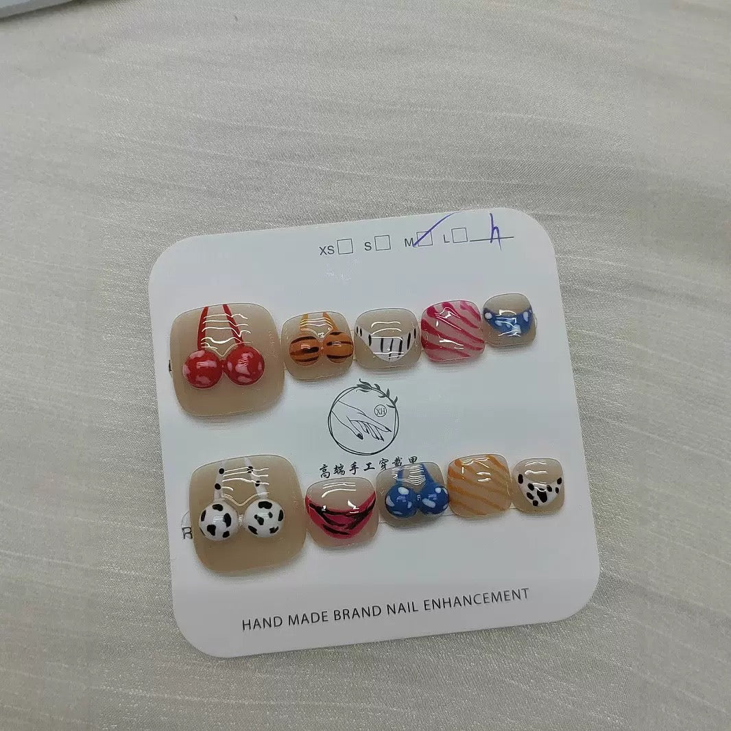 No.501 Sexy Bikini Toenails Patch 10pcs/Set