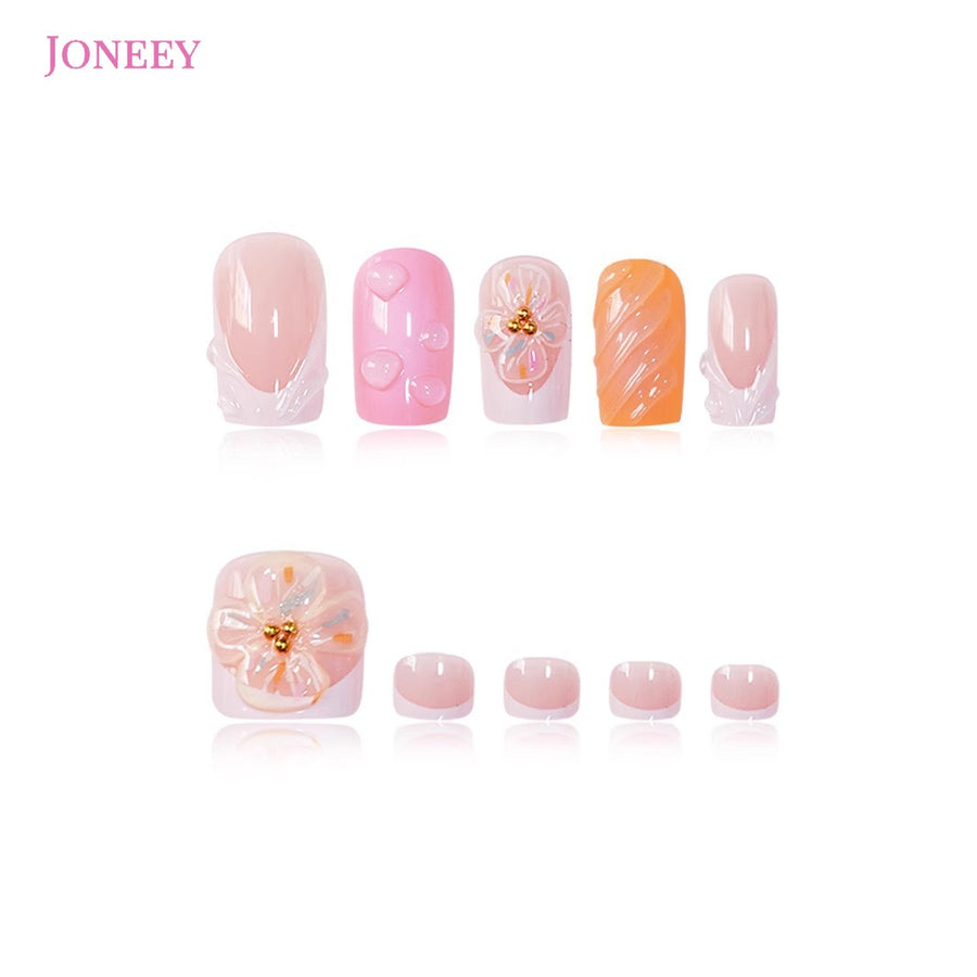 No.PSN151 Sweet Flowers Hand & Toe Pair Set-48pcs