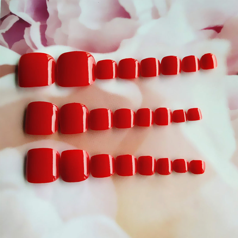 No.723 Red Toenails Patch 24pcs/Set