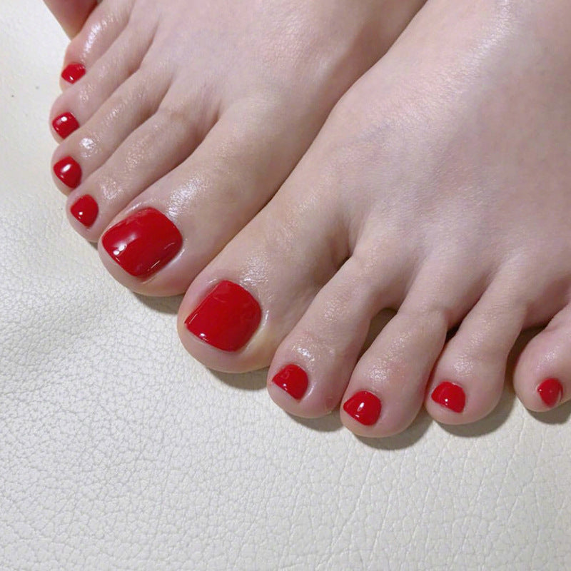 No.723 Red Toenails Patch 24pcs/Set