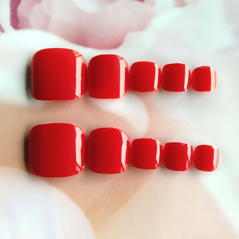 No.723 Red Toenails Patch 24pcs/Set
