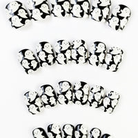 No.AW15 Halloween Luminous White Ghost  Fingernails Patch 24pcs/Set