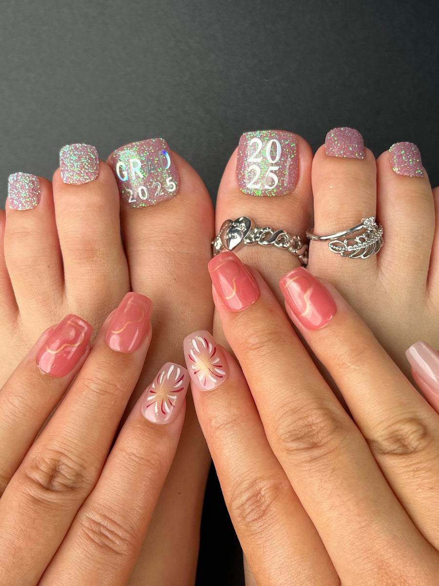 No.PSN82 Flower Hand & Toe Pair Set-48pcs