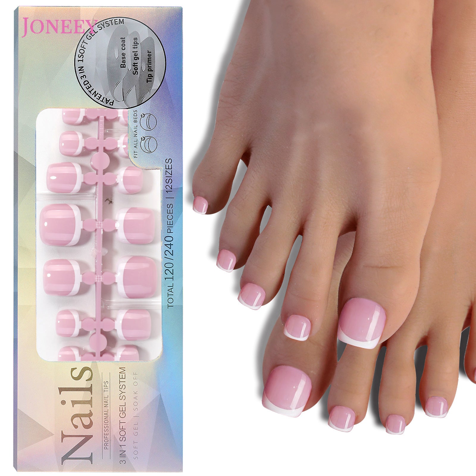 No.621 120Pcs French Press on Toenails