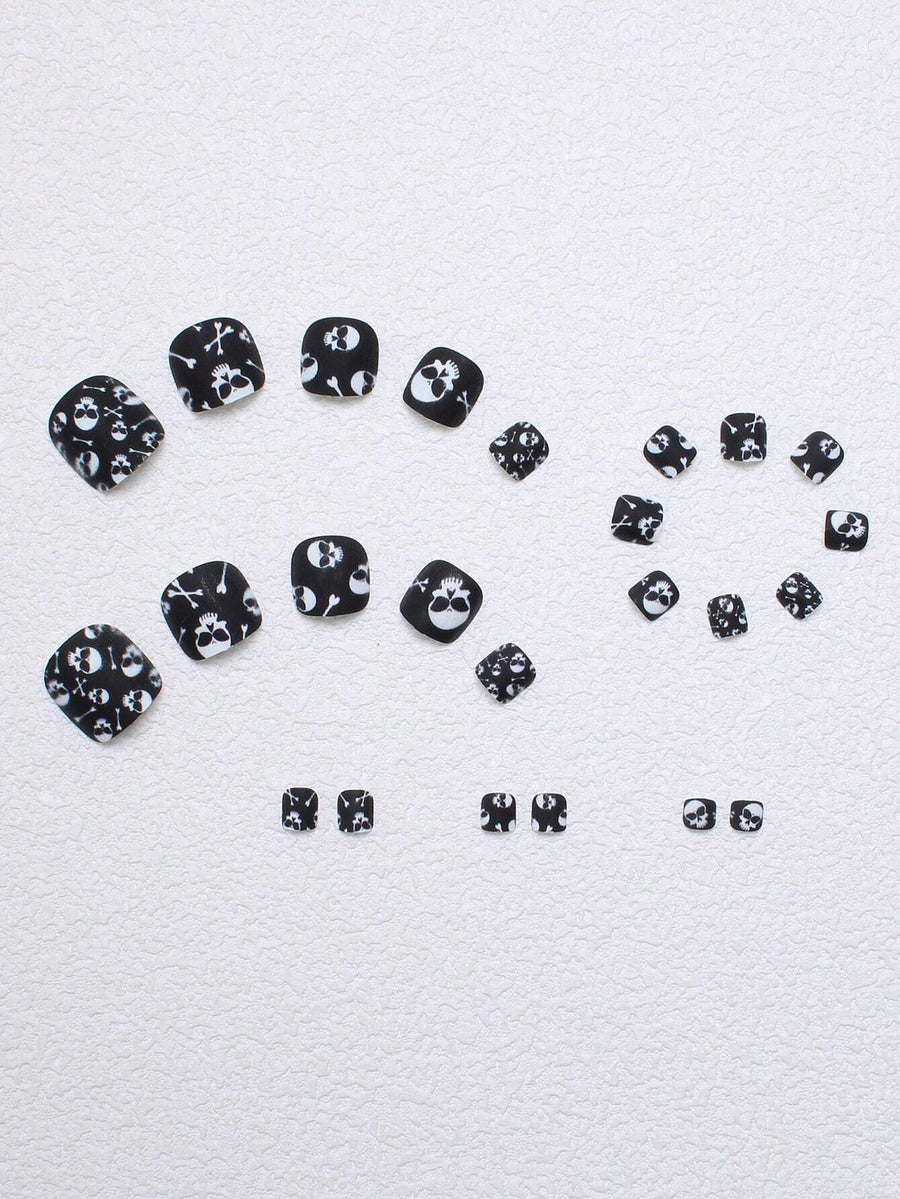 No.PSN170 Halloween Black Hand & Toe Pair Set-48pcs