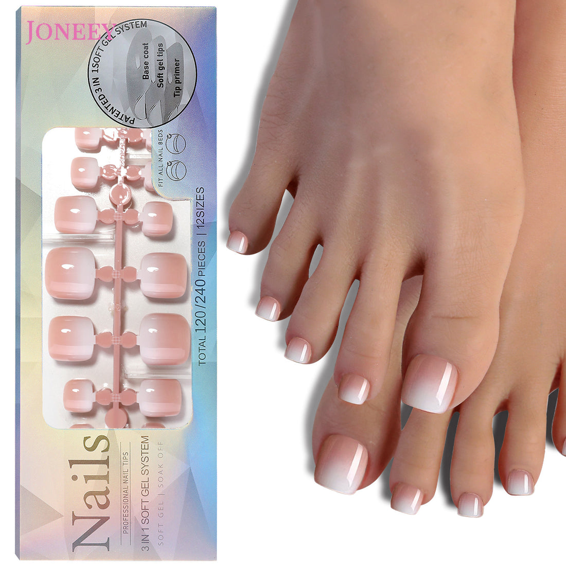 No.621 120Pcs French Press on Toenails