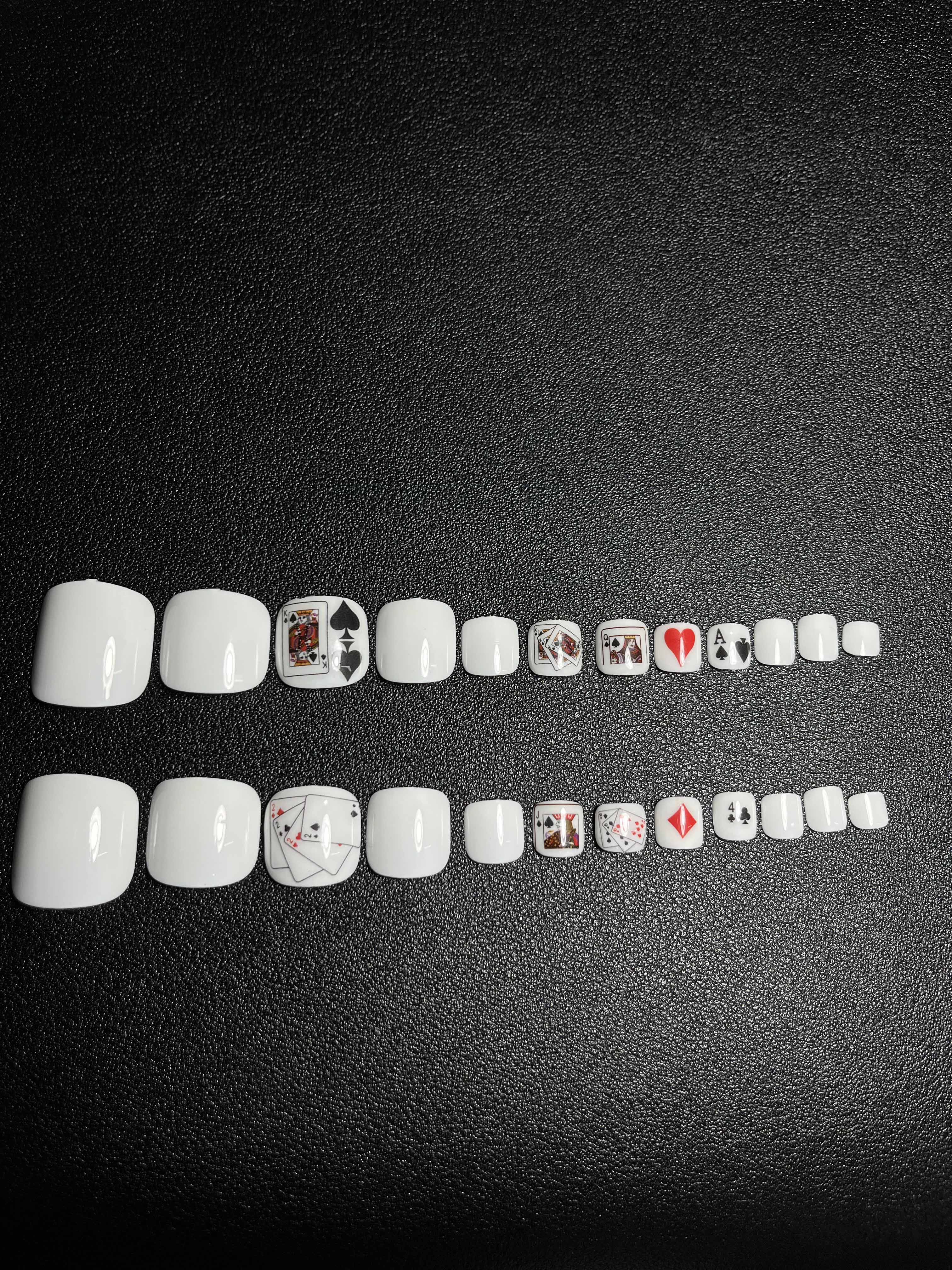 No.PSN64 Poker Hand & Toe Pair Set-48pcs