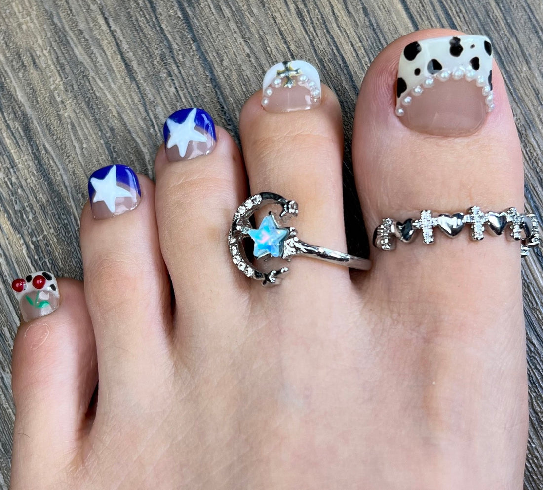 No.624 Leopard Toenails Patch 10pcs/Set