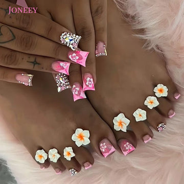 No.PSN142 Flashing Flower Hand & Toe Pair Set-48pcs