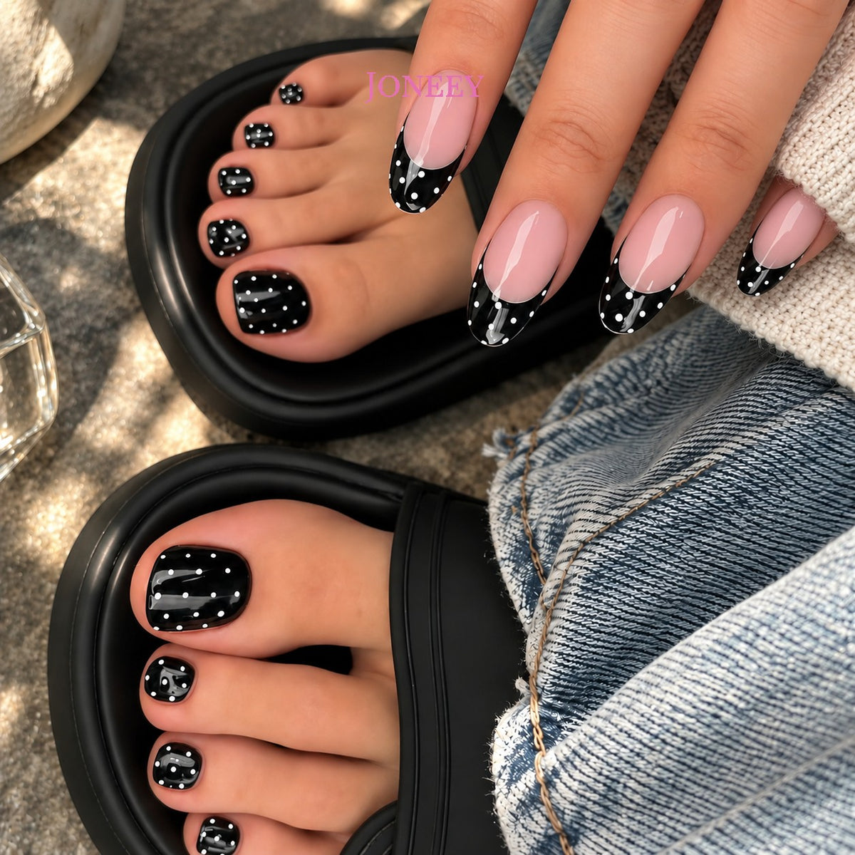 No.PSN186 Polka Dots Hand & Toe Pair Set-48pcs
