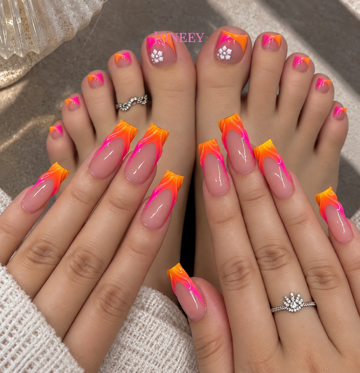 No.PSN18 Flash Diamond Hand & Toe Pair Set-48pcs