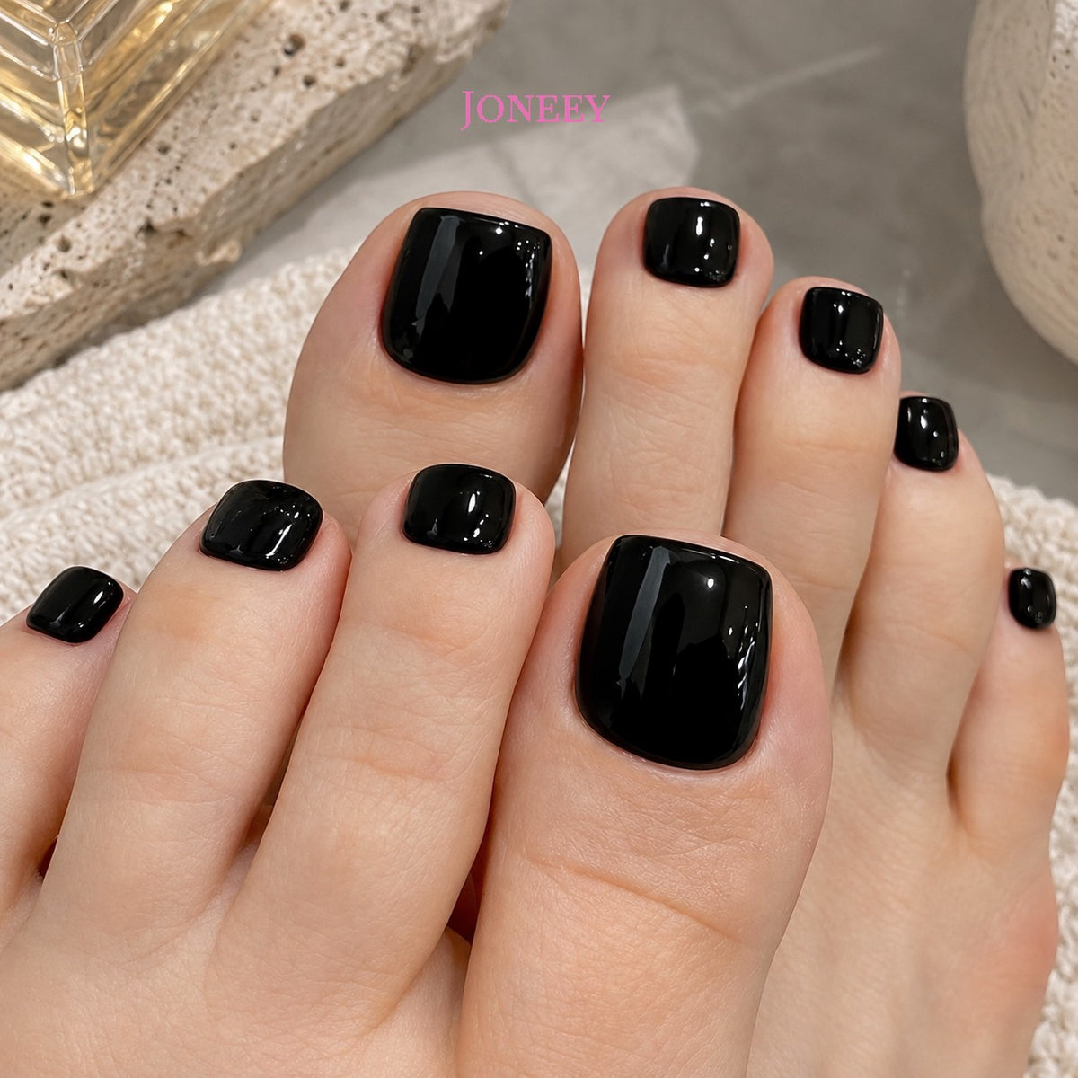 No.547 Black Toenails Patch 24pcs/Set