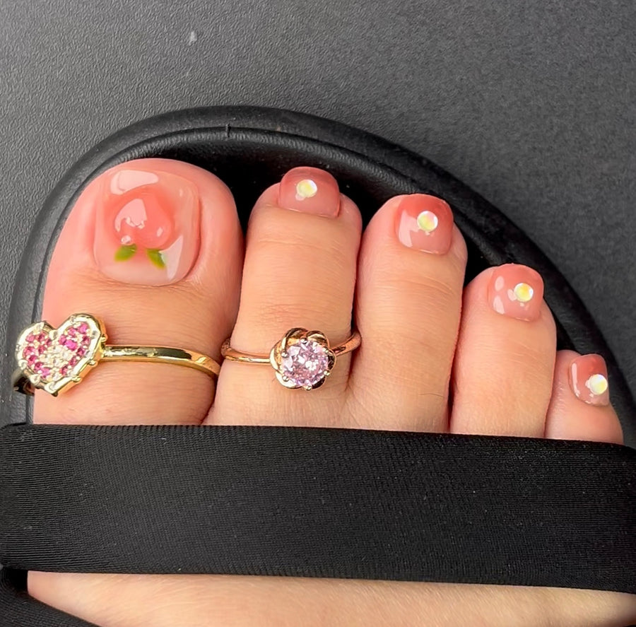 No.PSN93 Sweet Peach Hand & Toe Pair Set-20pcs