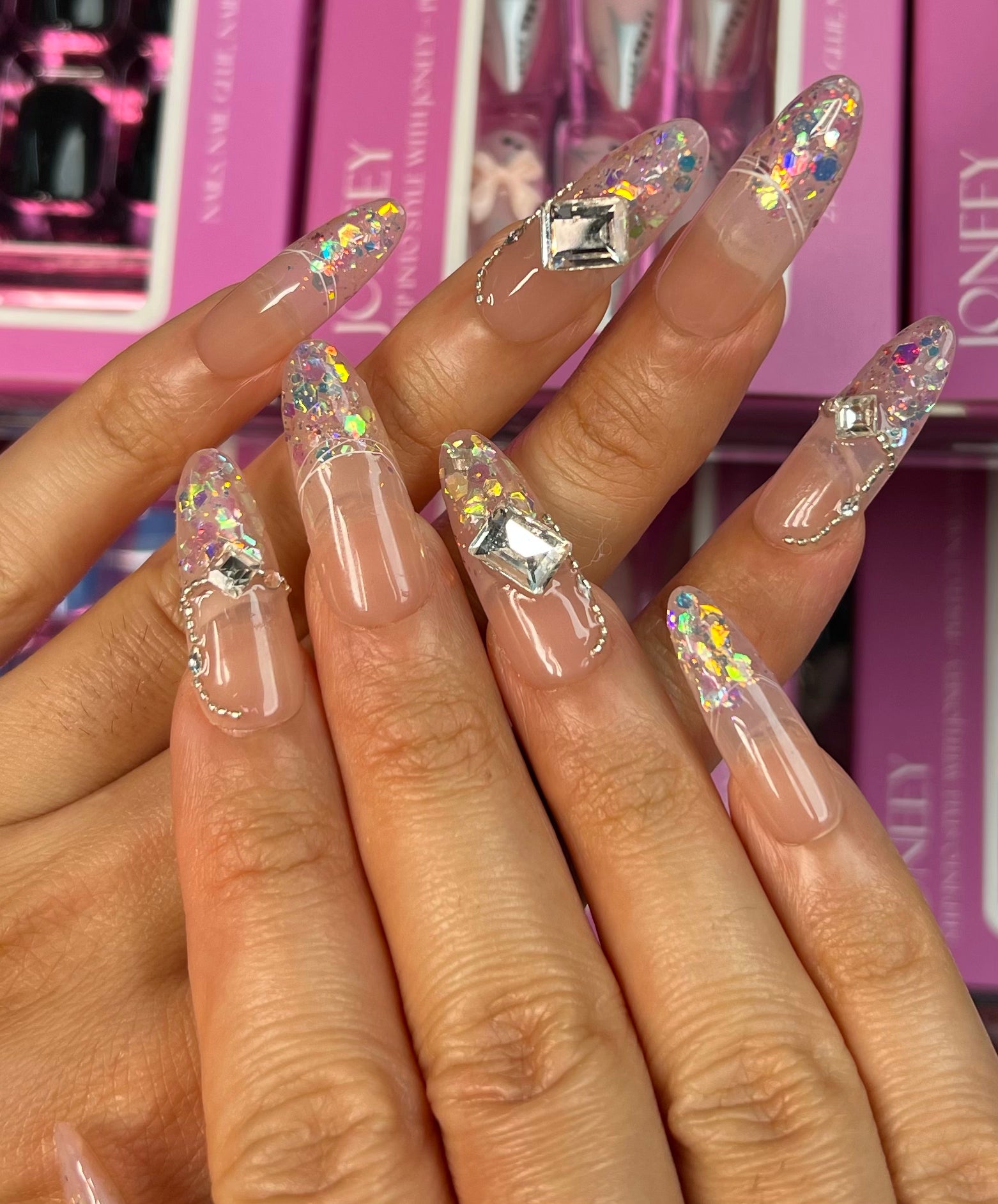 No.PSN197 Glitter Hand & Toe Pair Set-20pcs