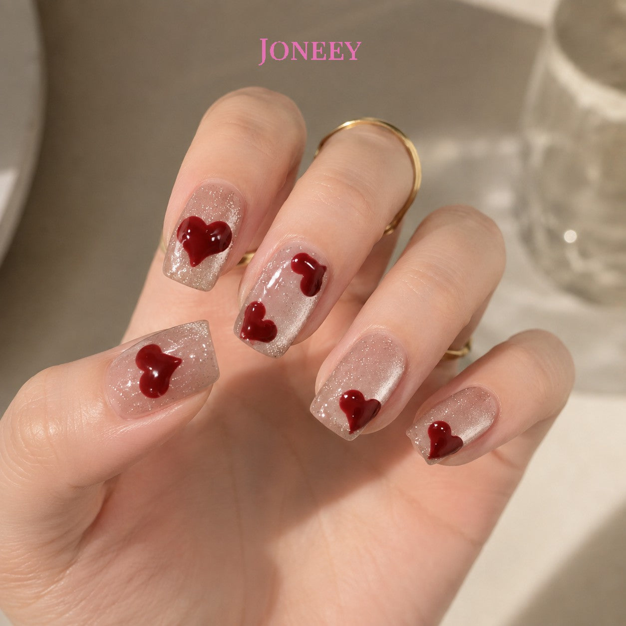 No.VN31 Sweet Love Fingernails Patch 24pcs/Set