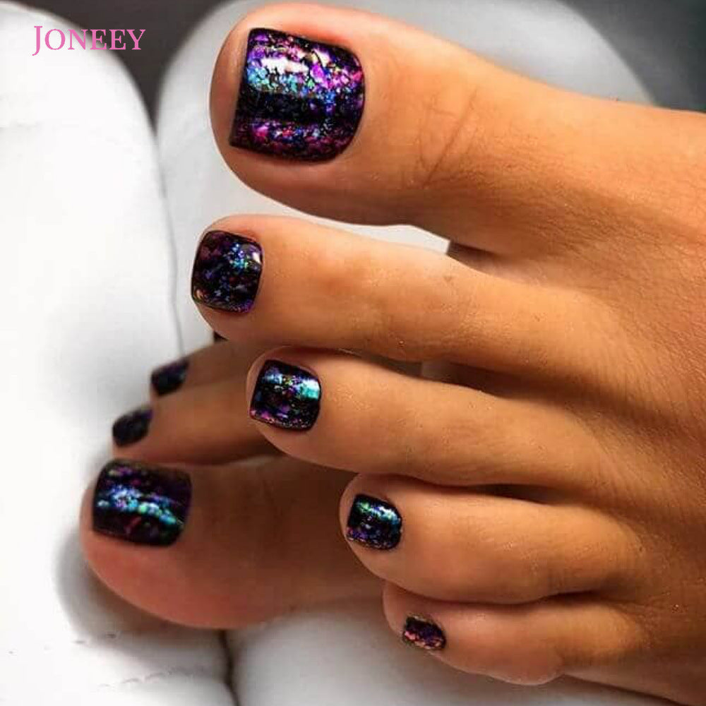 No.623 Laser Foil Toenails Patch 24pcs/Set
