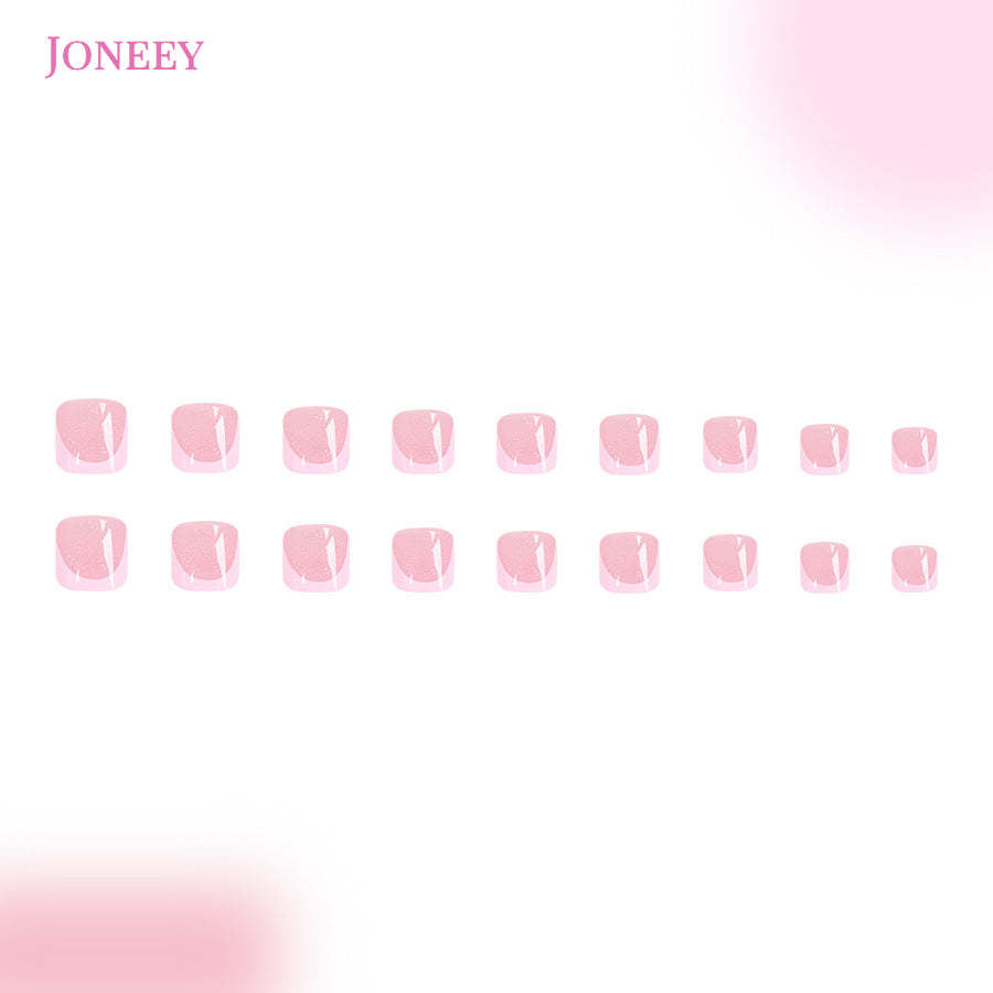 No.353 Pink Toenails Patch 24pcs/Set
