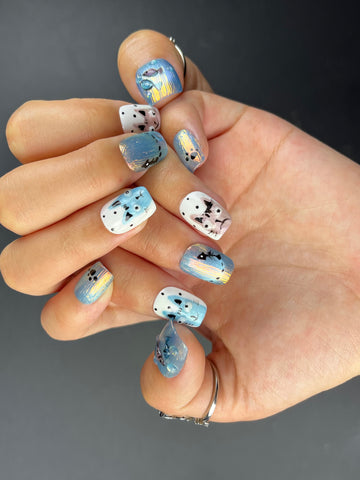 No.FP26 10pcs Cute Fish Hand Made Fingernails