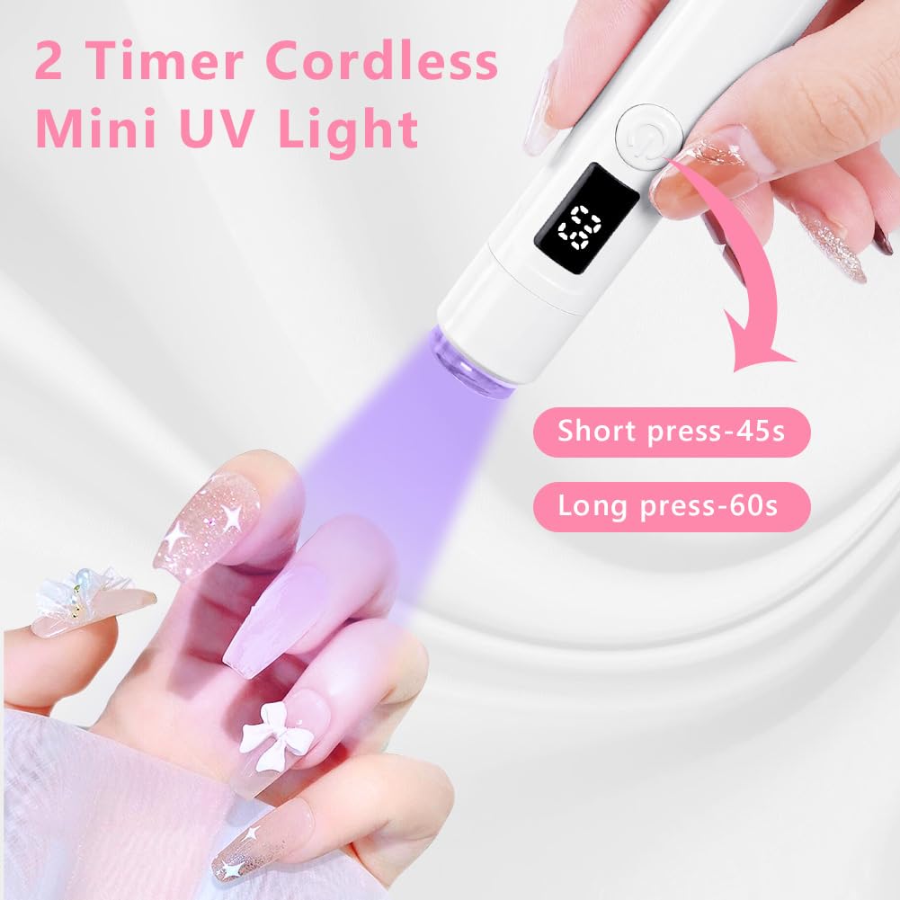 No.NAC6 Rechargeable Handheld UV LED Lamp for Gel Nails