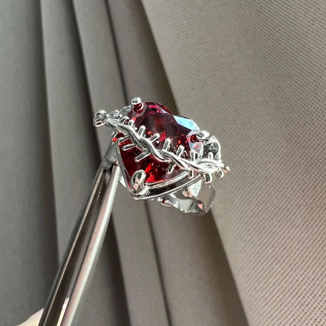 No.JR17 Love Red Ring 1pc/set