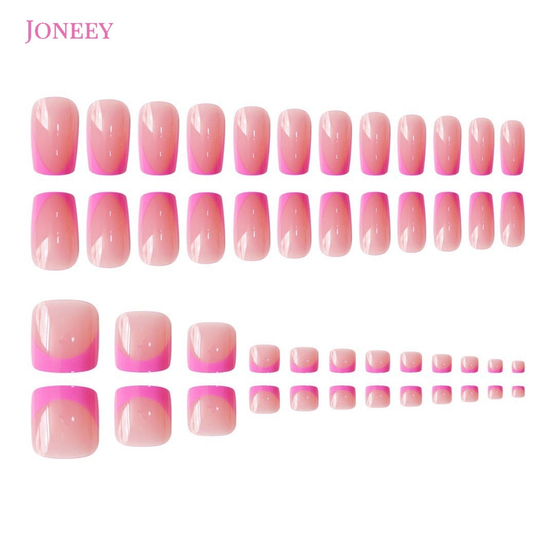 No.PSN143 Pink Hand & Toe Pair Set-48pcs