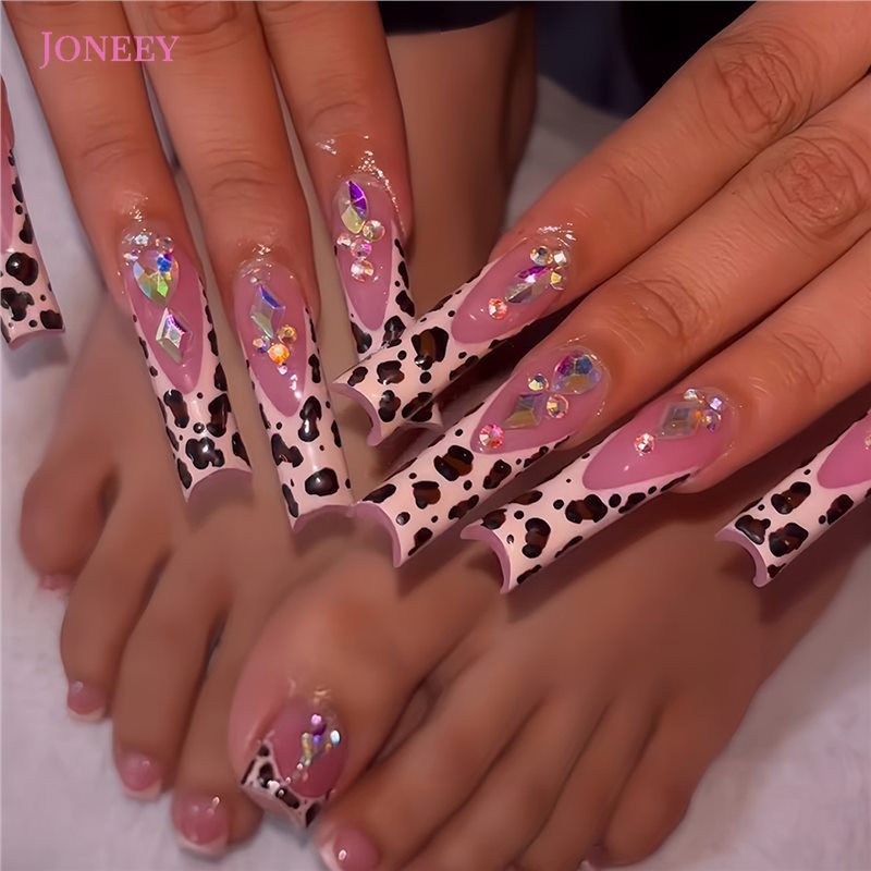 No.PSN135 Leopard Print Hand & Toe Pair Set-48pcs