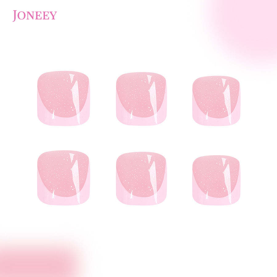 No.353 Pink Toenails Patch 24pcs/Set
