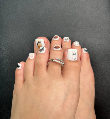 No.DT3 Sexy Girl Toenails Patch 24pcs/Set