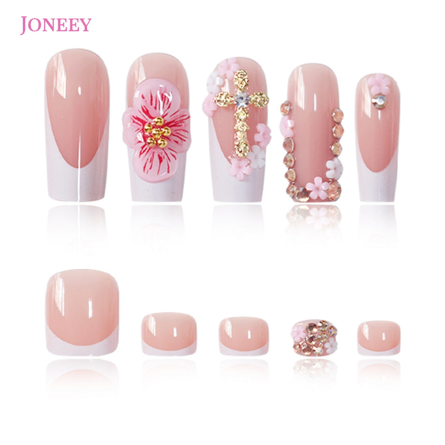No.PSN148 Sweet Flower Hand & Toe Pair Set-48pcs