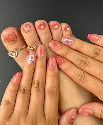 No.PSN93 Sweet Peach Hand & Toe Pair Set-20pcs