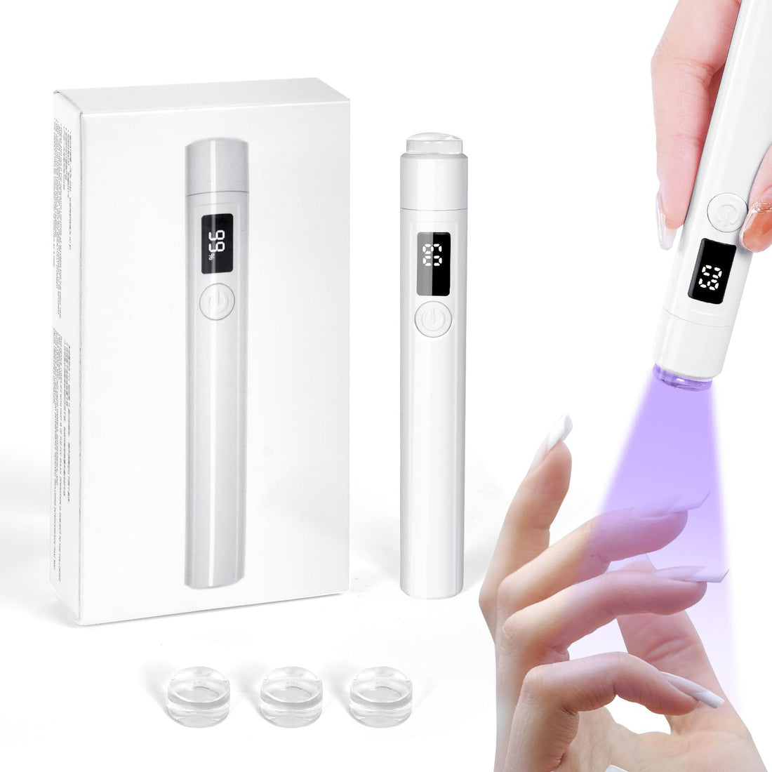 No.NAC6 Rechargeable Handheld UV LED Lamp for Gel Nails