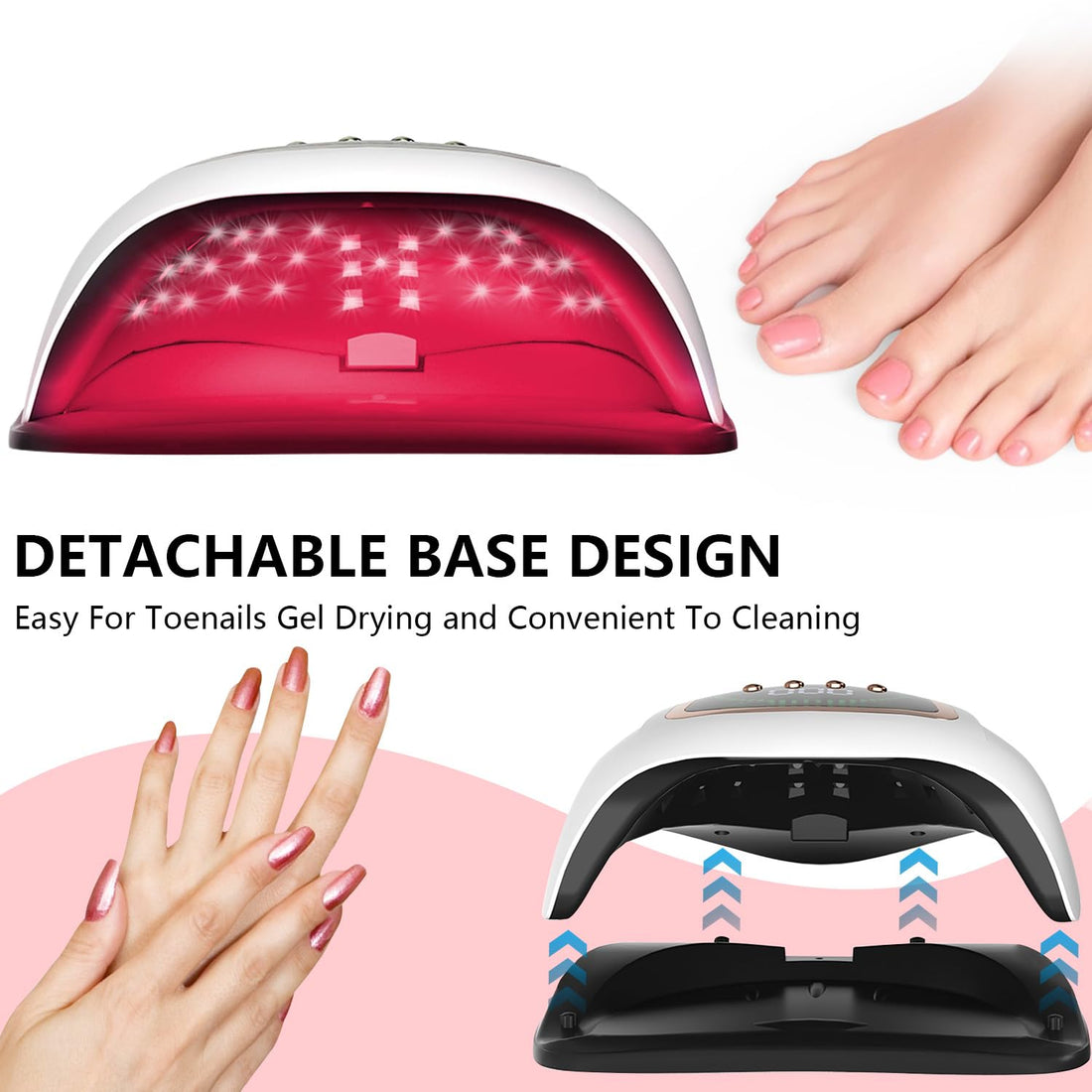 No.NAC2 UV LED Nail Lamp with 72 Beads 300W UV Light Nail Dryer