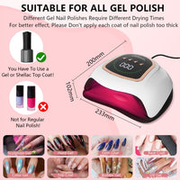 No.NAC2 UV LED Nail Lamp with 72 Beads 300W UV Light Nail Dryer