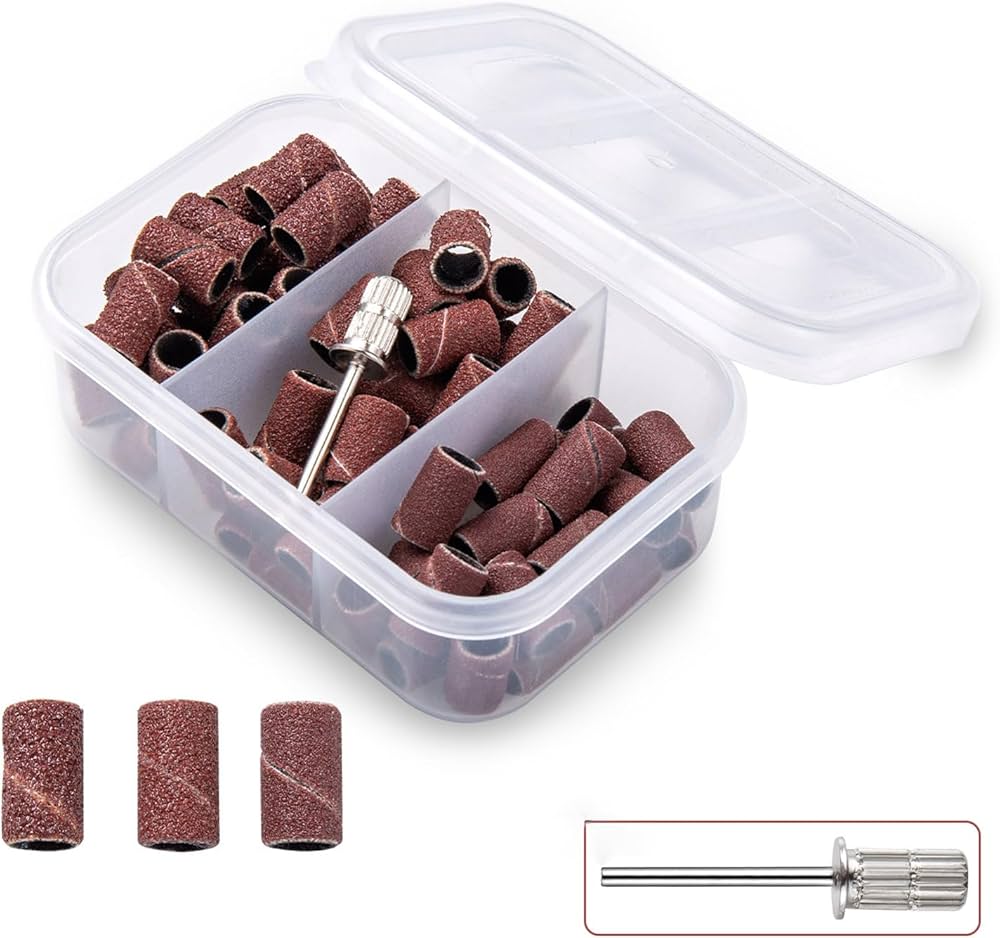No.NAC13 Sand Polishing And Buffing Sanding Cap Bands Manicure Tool For ...