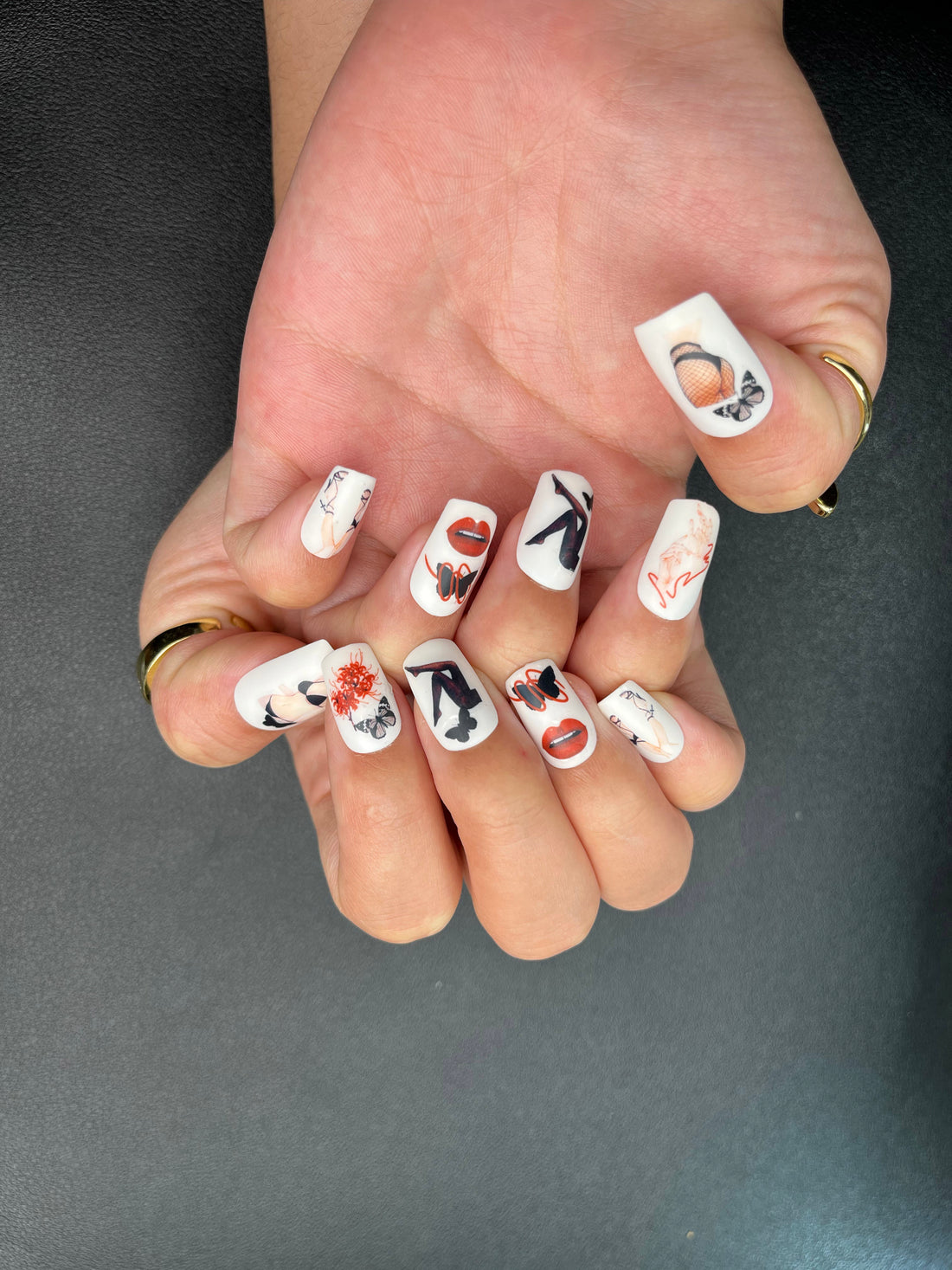 No.PSN66 Sexy Girl Hand & Toe Pair Set-48pcs