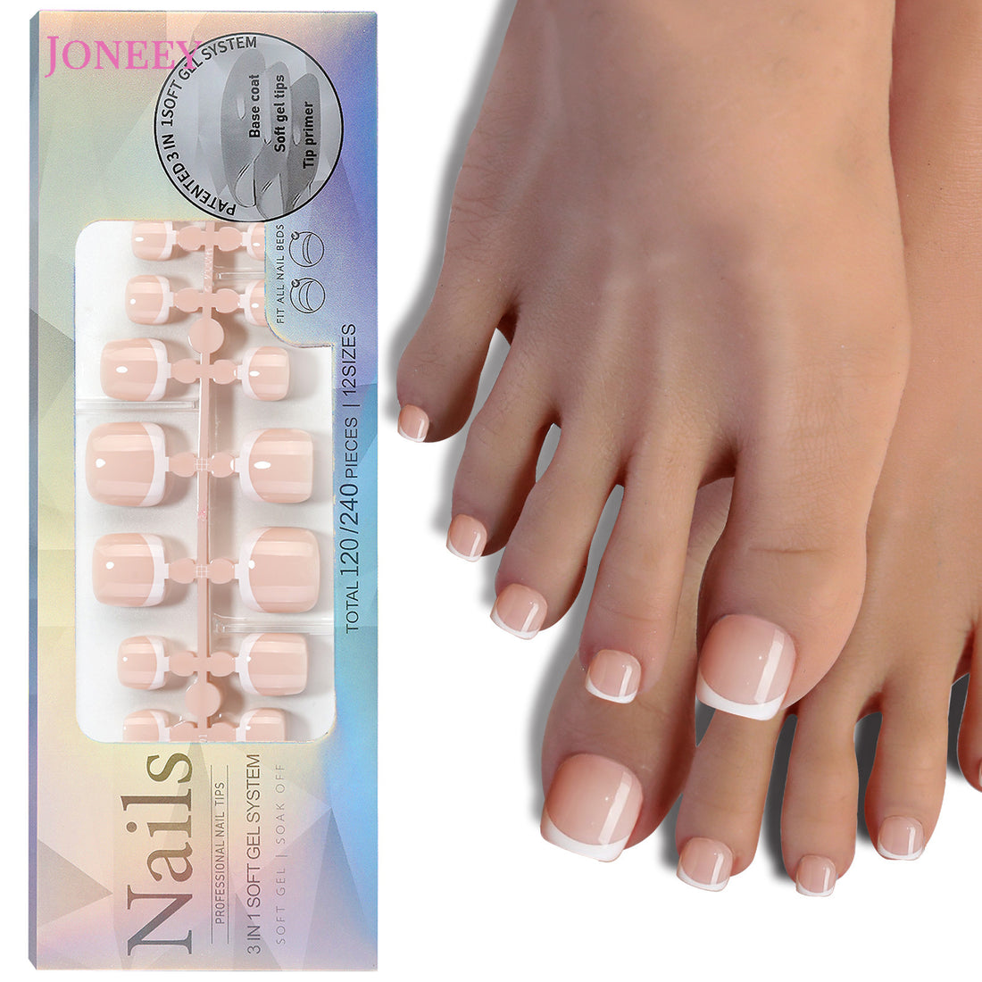 No.621 120Pcs French Press on Toenails